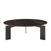 TT Customized Nordic Natural Black and White Root Marble Coffee Table Creative round Living Room Sample Room Simple Sofa