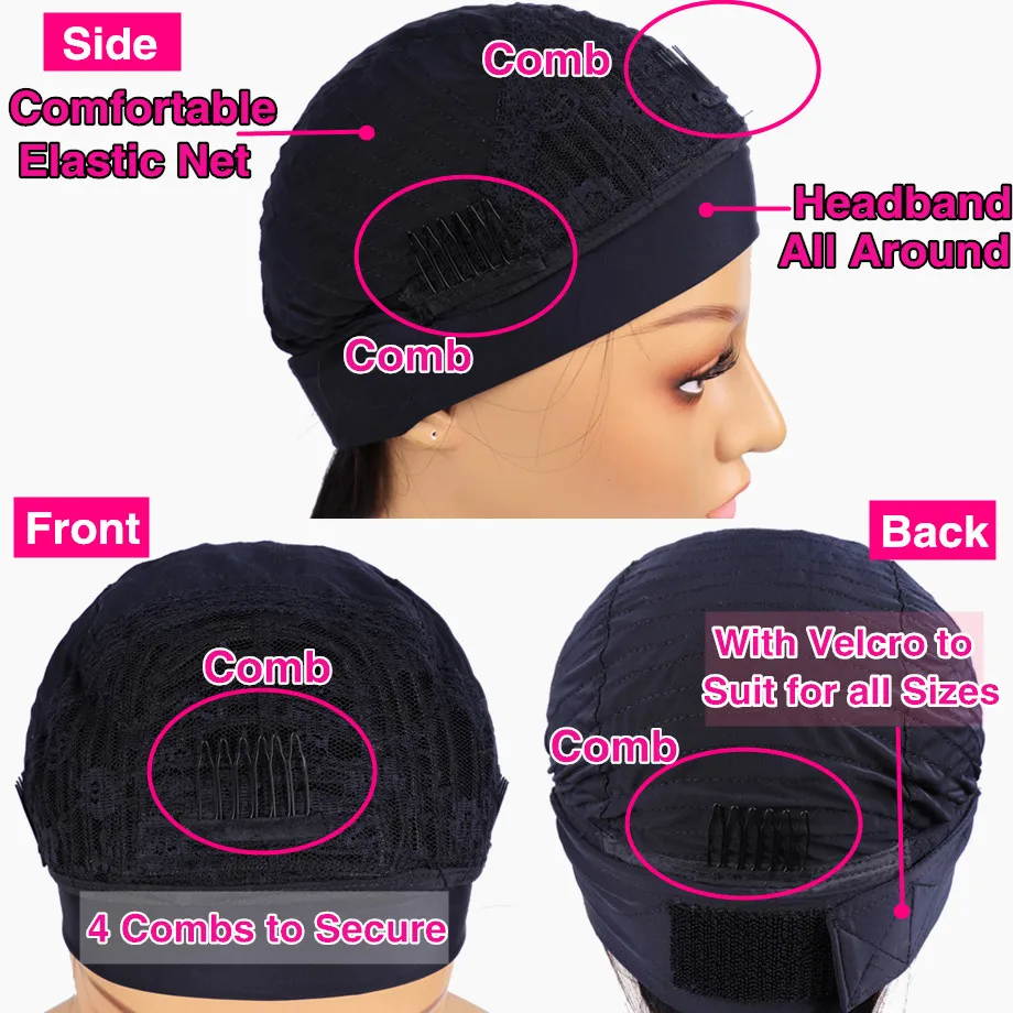

bling hair Highlight Mix Color Straight Headband Wig Human Hair Wigs for Black women Glueless Brazilian Remy Human Hair Wigs