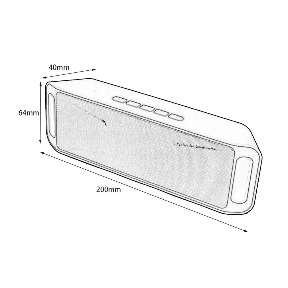 SC208 беспроводной динамик Bluetooth 4 0 стерео сабвуфер поддержка TF USB FM радио