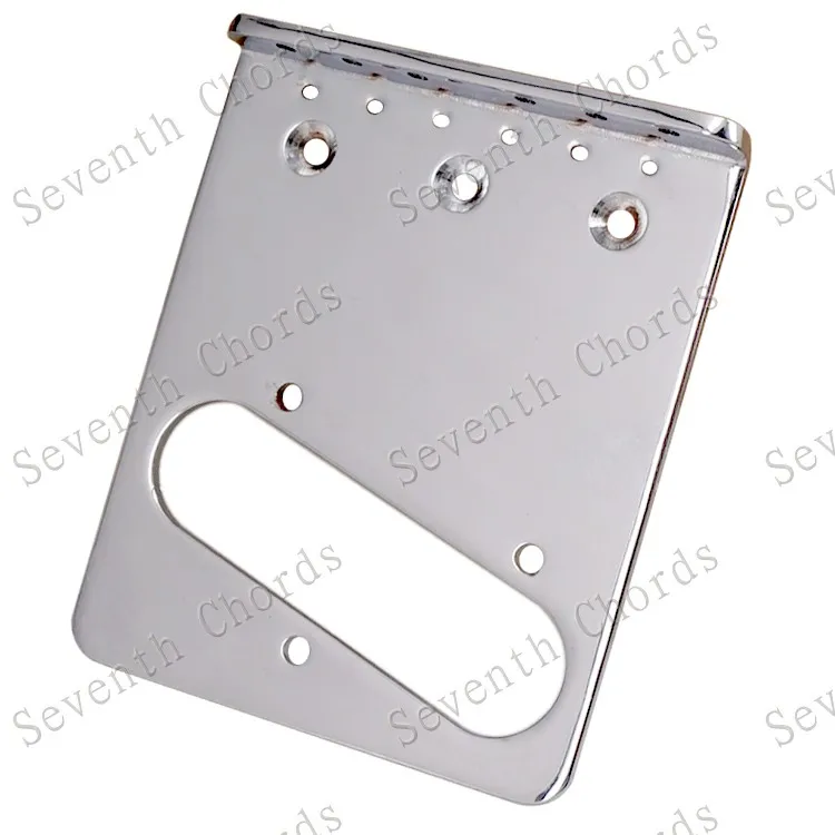 

Chrome 6 String TL Electric Guitar Bridge Baseplate (install 3 left and 3 right style Bridge Saddles)