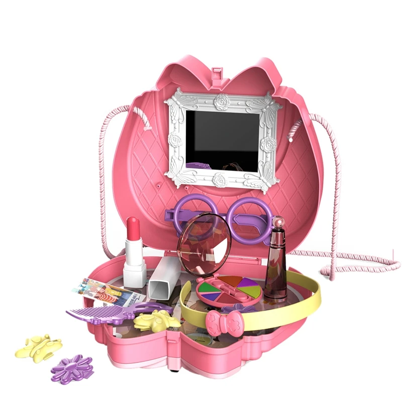 

Моделирование игровой домик набор пластиковых игрушек для детей притворяться макияж игровой домик сумка игрушки для 3-летних