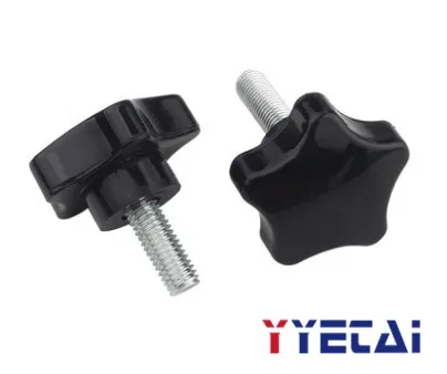 Yongyetai винт с ручкой сливы ручной болт со звездой бакелита Механическая Ручка M6M8M10
