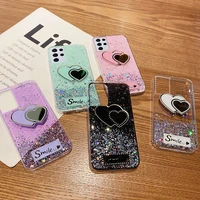 luxury bling glitter heart shaped silicone phone case for samsung galaxy s22 s21 s20 fe s10 note 20 10 9 plus ultra thin cover