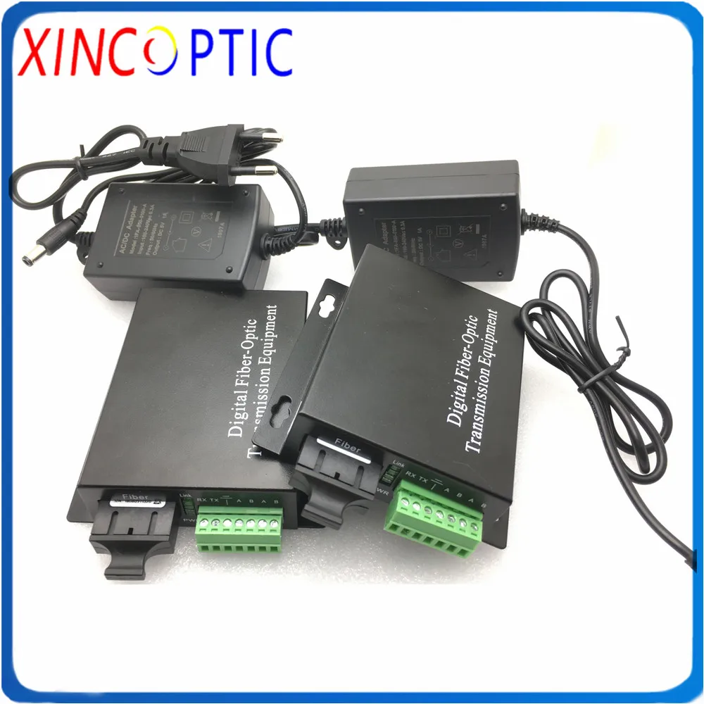 RS485/422/232 FC медиаконвертер RS232/RS422/RS485 к оптоволоконному модему RS-232/422/485 серийный SX SM