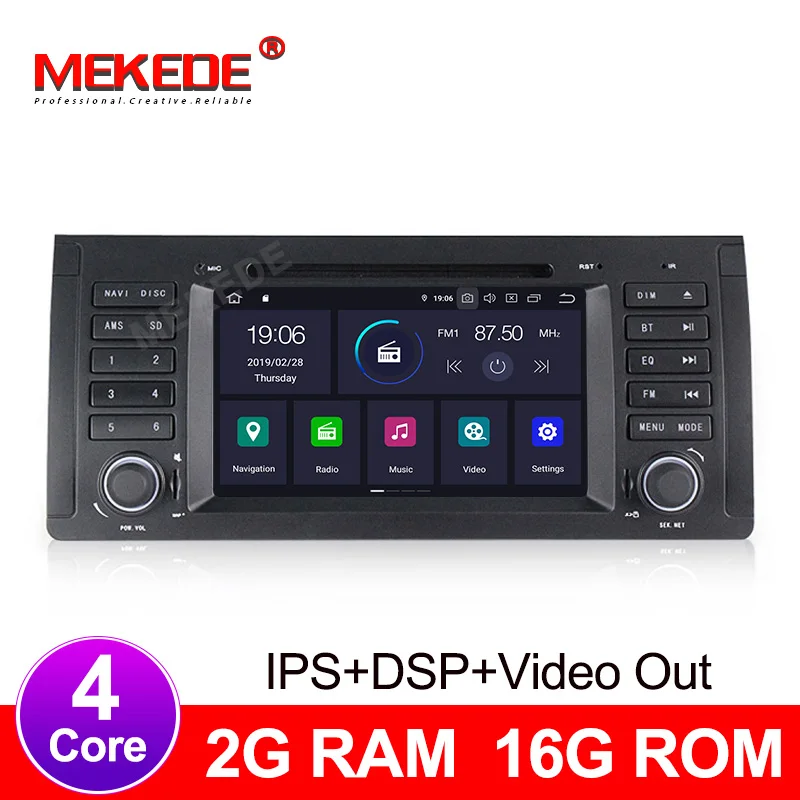 Android 9 0 4 + 64G GPS навигация автомобильный DVD мультимедиа для BMW E53 X5 E39 5 97-06 Wifi BT RDS радио