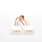 Кабель питания 2 IDE PCI-E Y Molex IDE, адаптер для видеокарт, двойной 4-контактный разъем Molex IDE папа-6 контактов мама