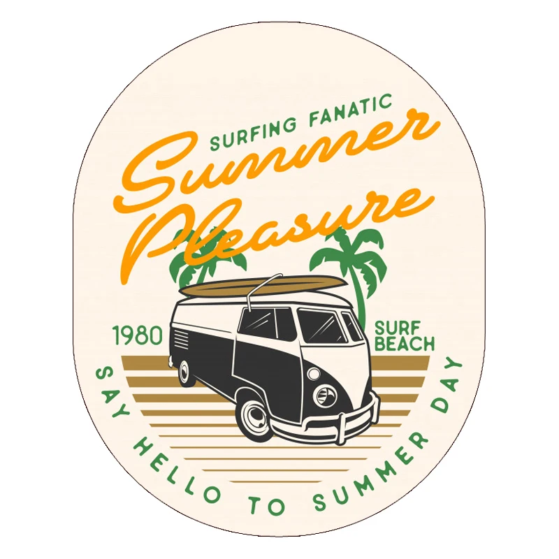 

Self-driving holiday RV coconut tree tropical car sticker sticker #1209