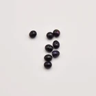 Бусины круглые из натурального черного нефрита, 45 мм, 50 шт.лот, JA0252