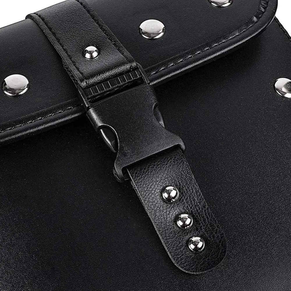 

2PCS Quick Install Universal Hairbrush Storage Motorcycle Bag Bottle Roll Gloves Tool Holder Waterproof Side Pouches PU Leathe