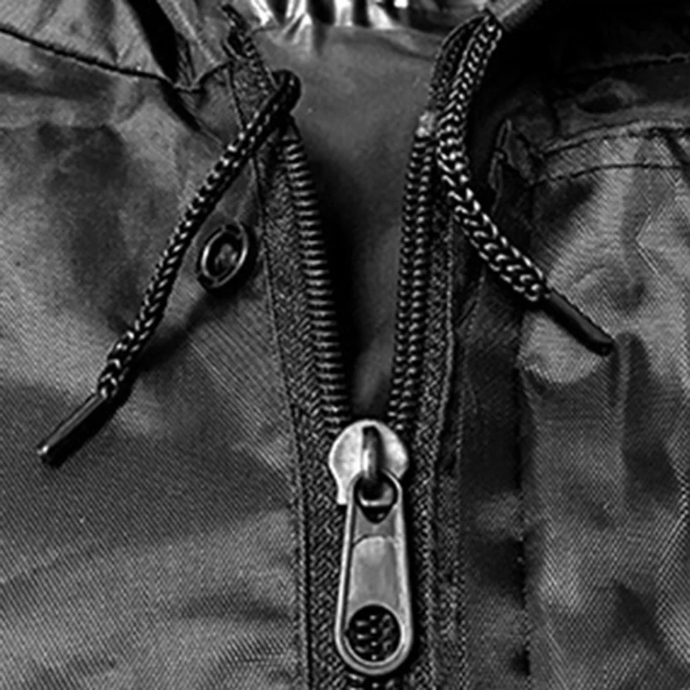 Ткань Оксфорд черный ветрозащитный светоотражающий плащ с капюшоном костюм