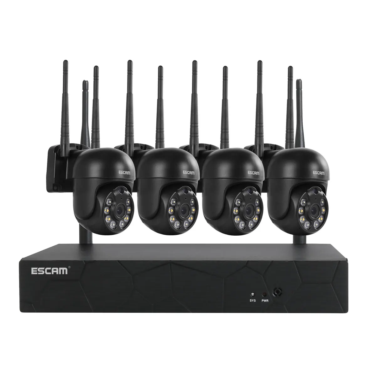 Цена ESCAM WNK614 3MP 4CH Беспроводная PTZ IP-камера, двойной источник светильник, полноцветный WIFI NVR комплект Купить ESCAM WNK614 3MP 4CH Беспроводная PTZ IP-камера, двойной источник светильник, полноцветный WIFI NVR комплект