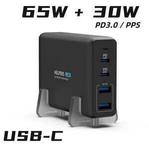 Тип usb-C PD Зарядное устройство 75 Вт 4-Порты USB-C PD Quick Charge 3,0 Smart Desktop Зарядное устройство с Мощность доставки для XiaoMi Air DELL XPS
