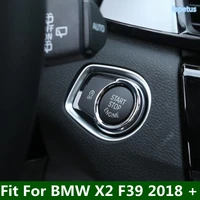 lapetus car engine start button decoration ring cover trim stop switch accessories abs for bmw x2 f39 2018 2021 interior parts