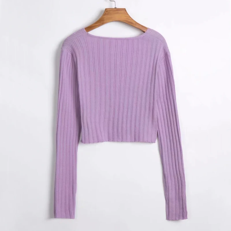 Женский Укороченный кардиган с глубоким вырезом |