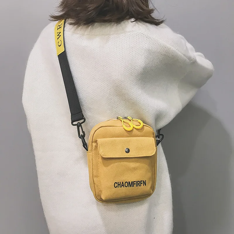 

Women Canvas bag mini small square bag crossbody bags for women purses bags purse coin Cute student New Korean version phone