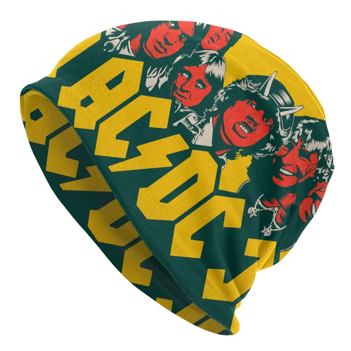

AC DC Rock Roll Fans Beanies Caps For Men Women Unisex Cool Winter Warm Knitting Hat Adult Australian Band Bonnet Hats