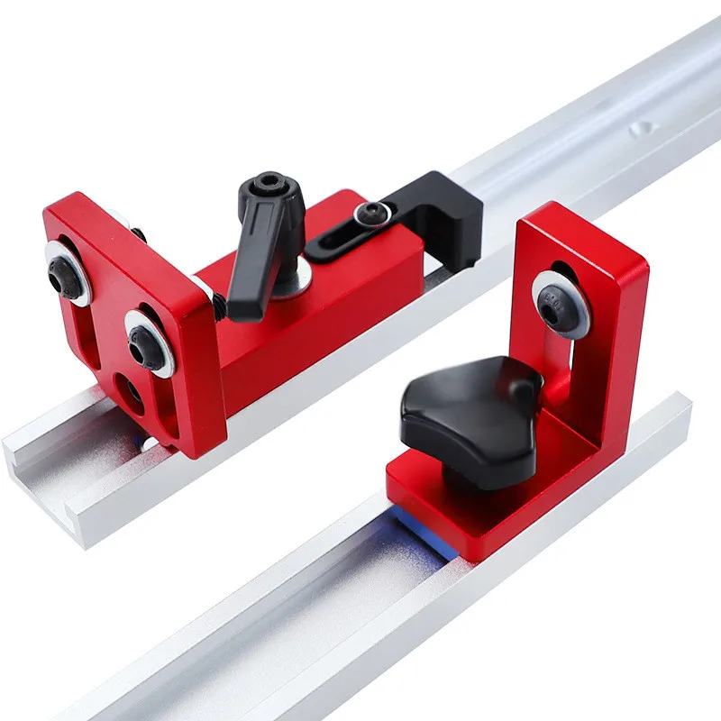 

30/45 Type Woodworking Chute Backing Connector T-track Slot Miter Gauge Machinery Part Module Track Stop Locator Rail Retainer