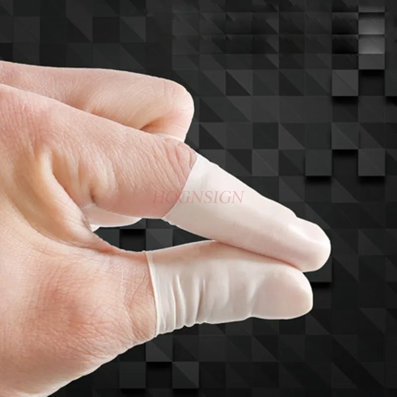 1000 шт резиновый латекс натуральный палец рукав разрез износостойкий без серы