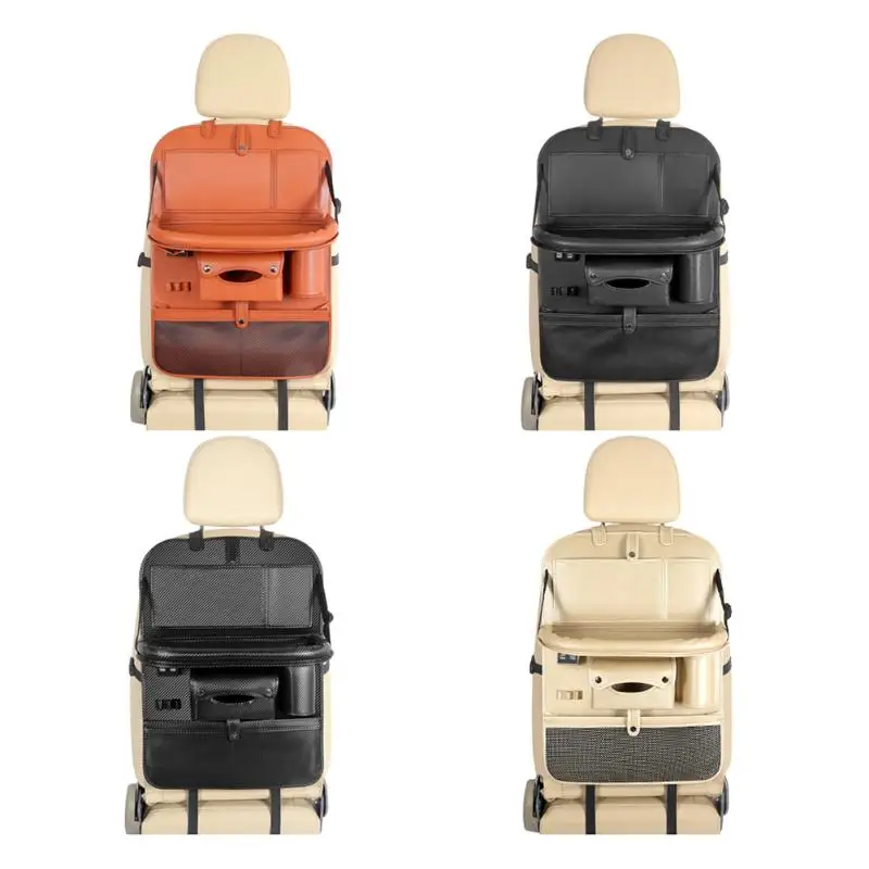 Органайзер для заднего сиденья автомобиля складной стол 4 USB зарядное устройство