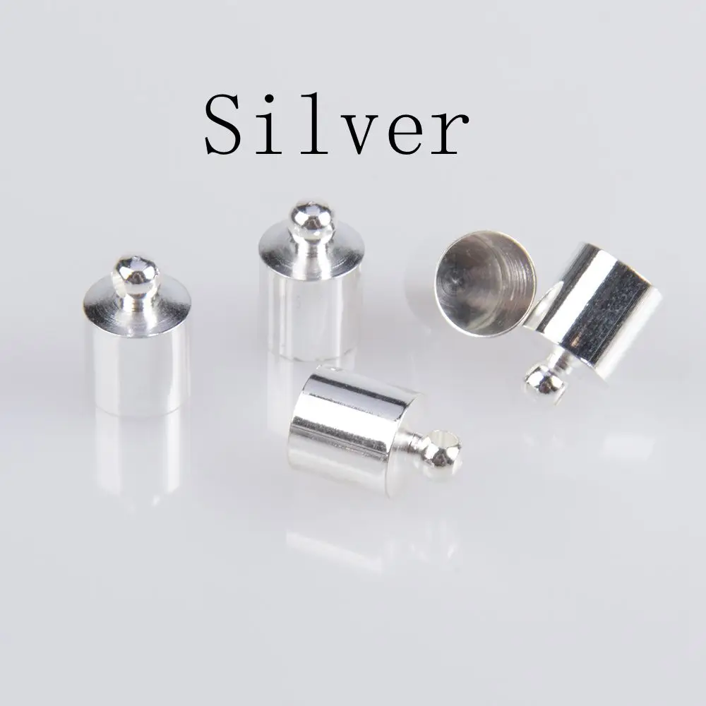 10 50 шт сережки с кисточками концевые Обжимные бусины колпачки DIY аксессуары