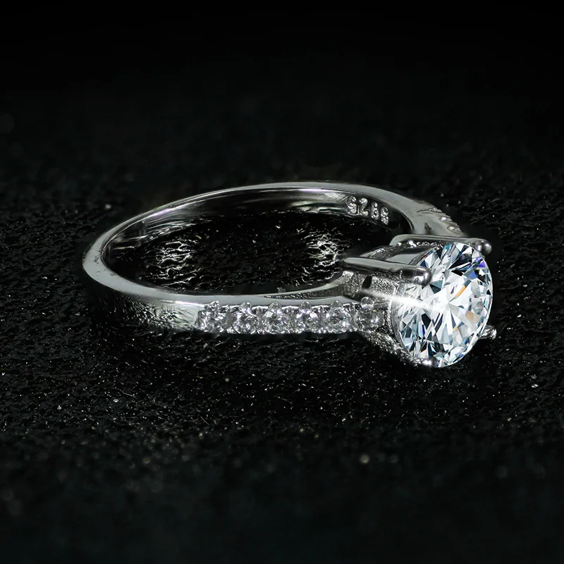 Оригинальный твердый настоящие 925 стерлингового серебра кольца для любовь