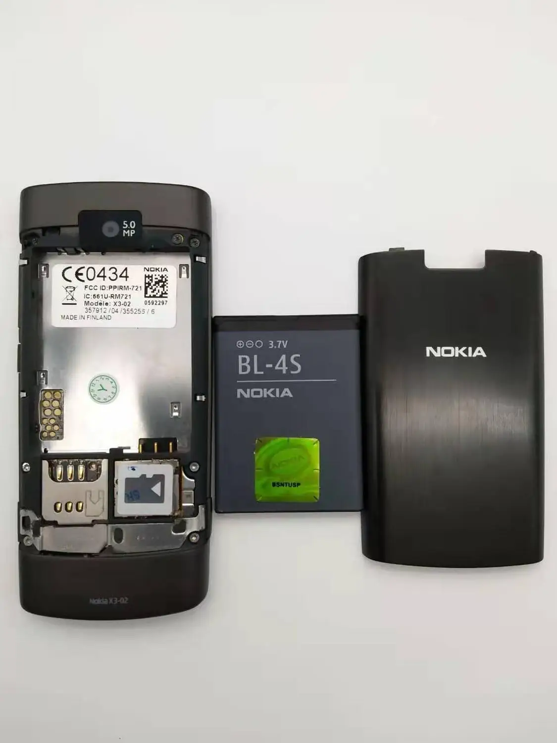 Nokia X3-02 3g мобильный телефон 5.0MP с русской клавиатурой 5 цветов отремонтированный