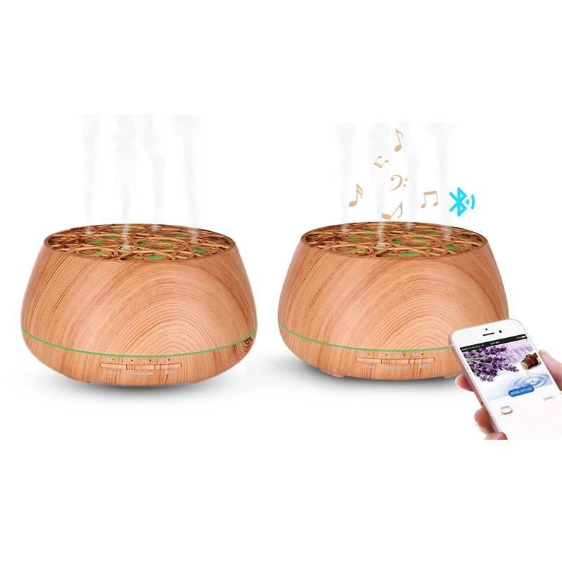 

Диффузор эфирного масла с динамиком, 400 мл, аромадиффузор, ультразвуковой увлажнитель для детской комнаты, йоги, спа