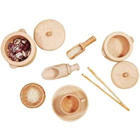 montessori toys wooden sensory bin tools beech scoops fine motor learning toys montessori educational toys wooden dish toys