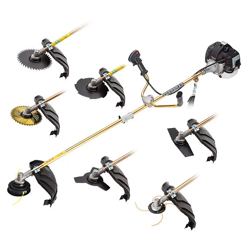 New Model 8 IN 1 Split-Shaft Brush Cutter,Whipper Sniper,Grass Trimmer with Metal Blades,Auto Bump Feed Head