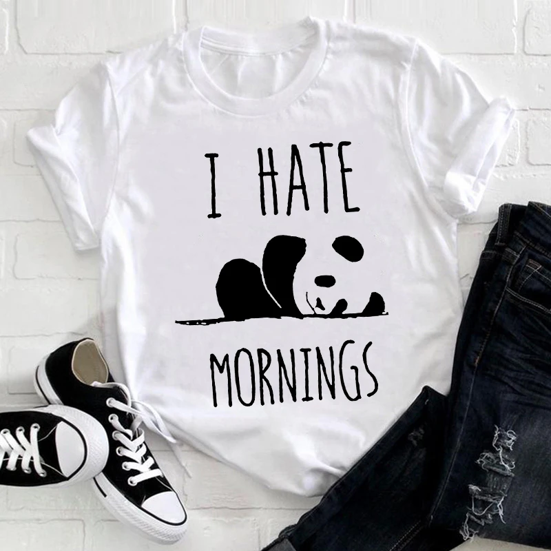 

Женские акварельные футболки 90-х годов, модные простые женские футболки с коротким рукавом и мультипликационным принтом, о-образным вырезо...