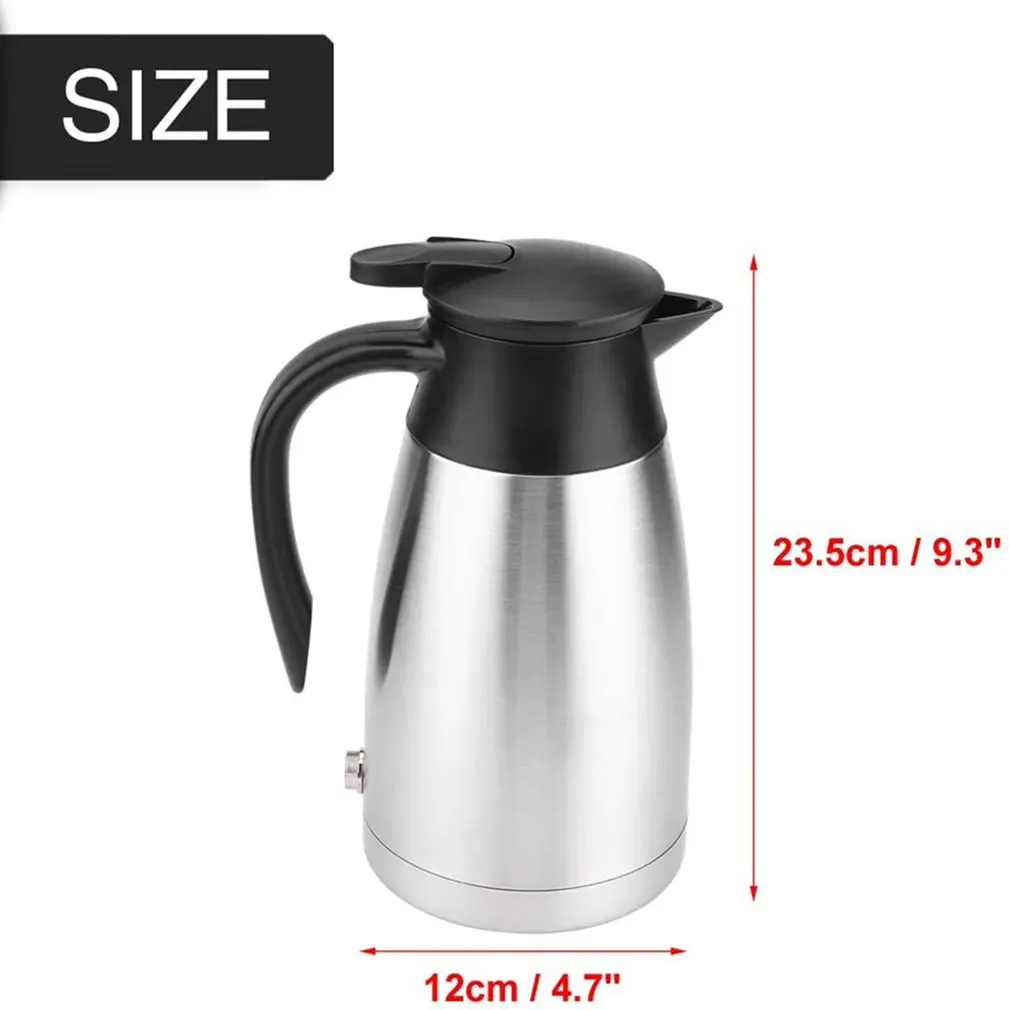 

12V/24V Car Electric Kettle Universal Travel Car Bottle Warmer Stainless Steel Drinking Cup Heater Electric Kettle Thermos Mug
