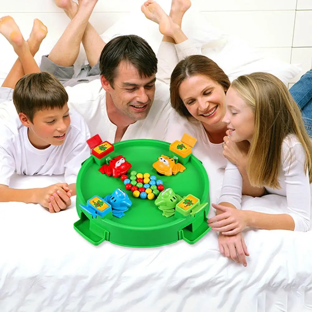 Kids Toys Feed Frog To Eat Peas Toy Puzzle Multi-player Games Desktop Parent-child Interactive For Children Funny Gift 4 | Спорт и