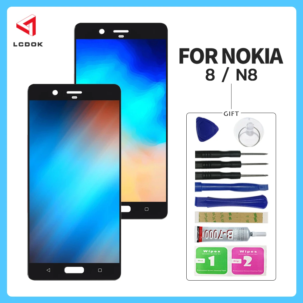 100% протестированный экран для Nokia 8 N8 TA 1012 1004 1052 ЖК дисплей кодирующий