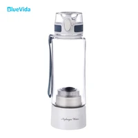 bluevida new sports style spe pem hydrogen water generator h2 up to 3000ppb and large battery capacity hydrogen water bottle