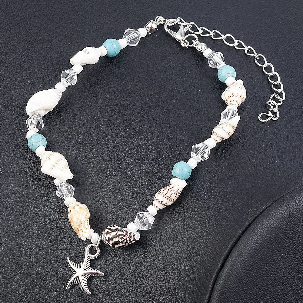 Простой Boho женский браслет на лодыжку Сандалеты пляж бижутерия для ног tobilleras pulsera para tobillo