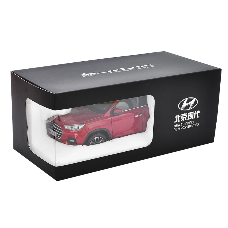 1:18 литье под давлением модель для hyundai IX35 красный внедорожник Игрушечная машина из сплава миниатюрная коллекция подарки Tucson IX 35