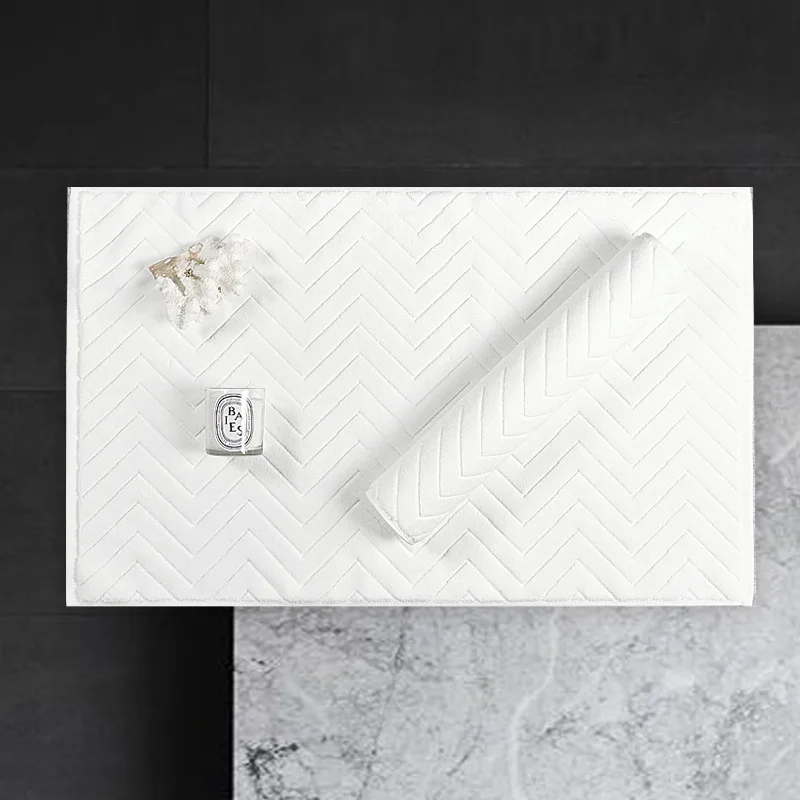 Высокое качество хлопкового волокна коврик для ванной комнаты супер абсорбент