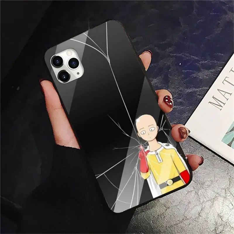 

Anime One Punch Man Phone Case for iPhone 11 12 pro XS MAX 8 7 6 6S Plus X 5S SE 2020 XR mini