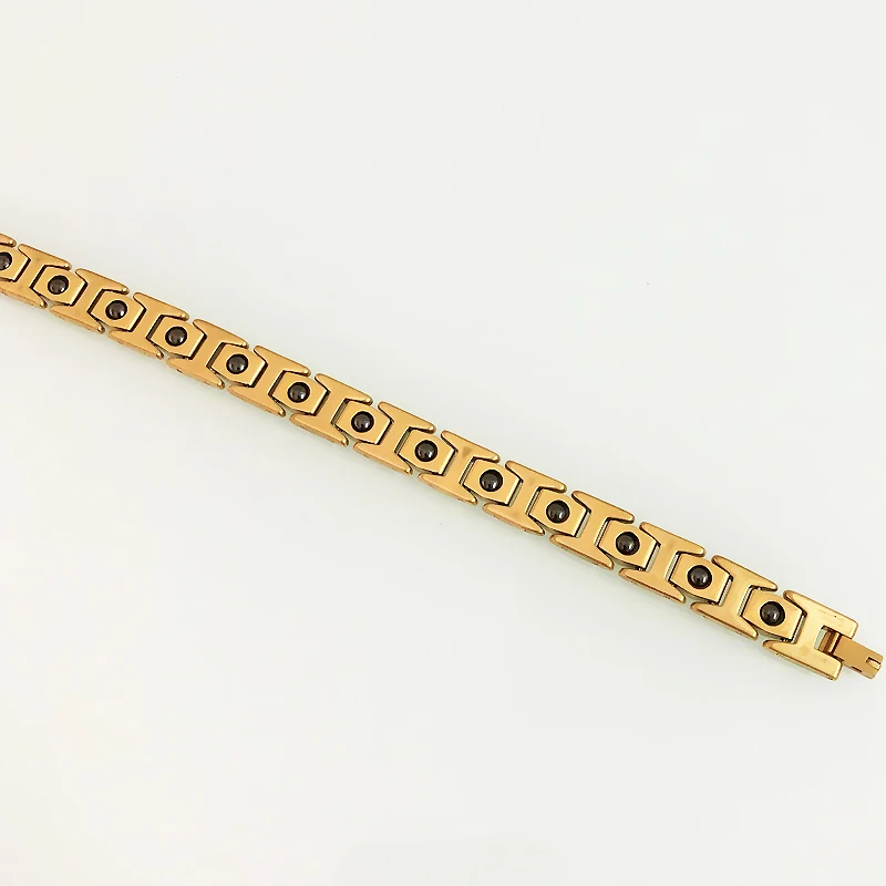 Позолоченный Браслет из вольфрамовой стали для мужчин биозабота о здоровье