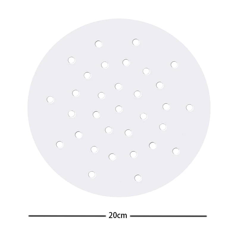 8 дюймов масляная бумага бамбуковая Паровая перфорированная пергаментная