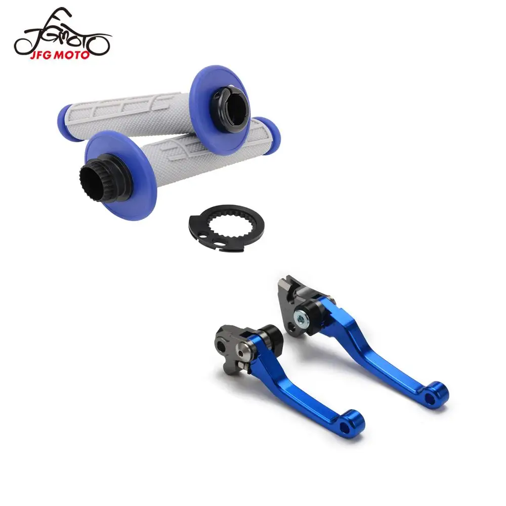 

Motorcycle Grip Handle Handle Bar Throttle Tube & Titanium Brake Clutch Levers For YAMAHA YZ250F YZ426F WR250F 01-02