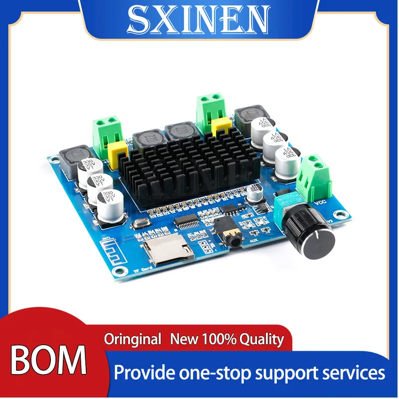 

XH-A105 TDA7498 Digital Amplifier Board Module 2x100W 2*100W Bluetooth-compatible Speaker Stereo Audio AMP Module Support AUX