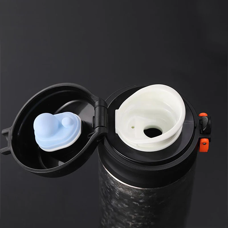 구매 480ml 보온병 컵 티타늄 진공 플라스크 보온병 절연 대용량 휴대용 야외 캠핑 음주 도구