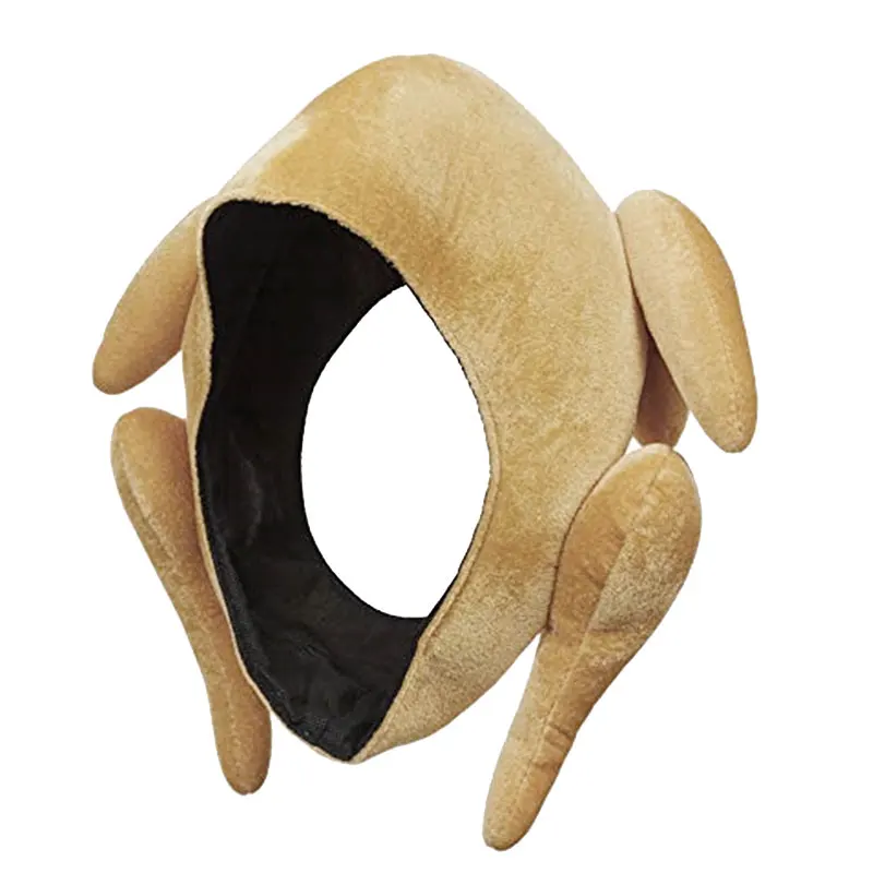 

Roasted Turkey Hats Plush Thanksgiving Turkey Hat for Halloween Thanksgiving Costume Decorations Party Christmas New