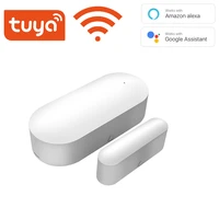 tuya smart wifi door sensor door open closed detectors wifi home alarm compatible with alexa google home smart life app
