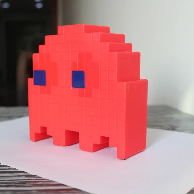 Red Small Size FUMAT мультфильм USB Pac-man игровой тематический цветной ночной Светильник СВЕТОДИОДНЫЙ призрак светильник s спальня детская комната праздник украшение дома ночной Светильник s - Испускаемый цвет: Red Small Size