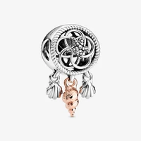 bewill 925 sterling silver hollow shell dream catcher charm fit original bracelet necklace diy jewelry