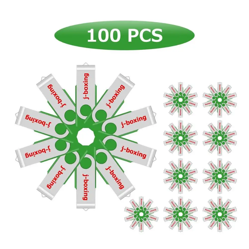 J боксерский большой объем 100 шт. 2 ГБ флеш накопитель металлический вращающийся USB