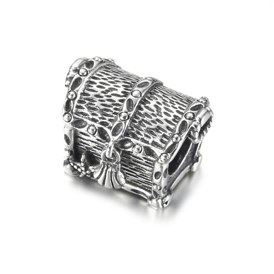 

Authentic S925 Silver Bead Chest of Treasure Charm fit Lady Bracelet Bangle DIY Jewelry