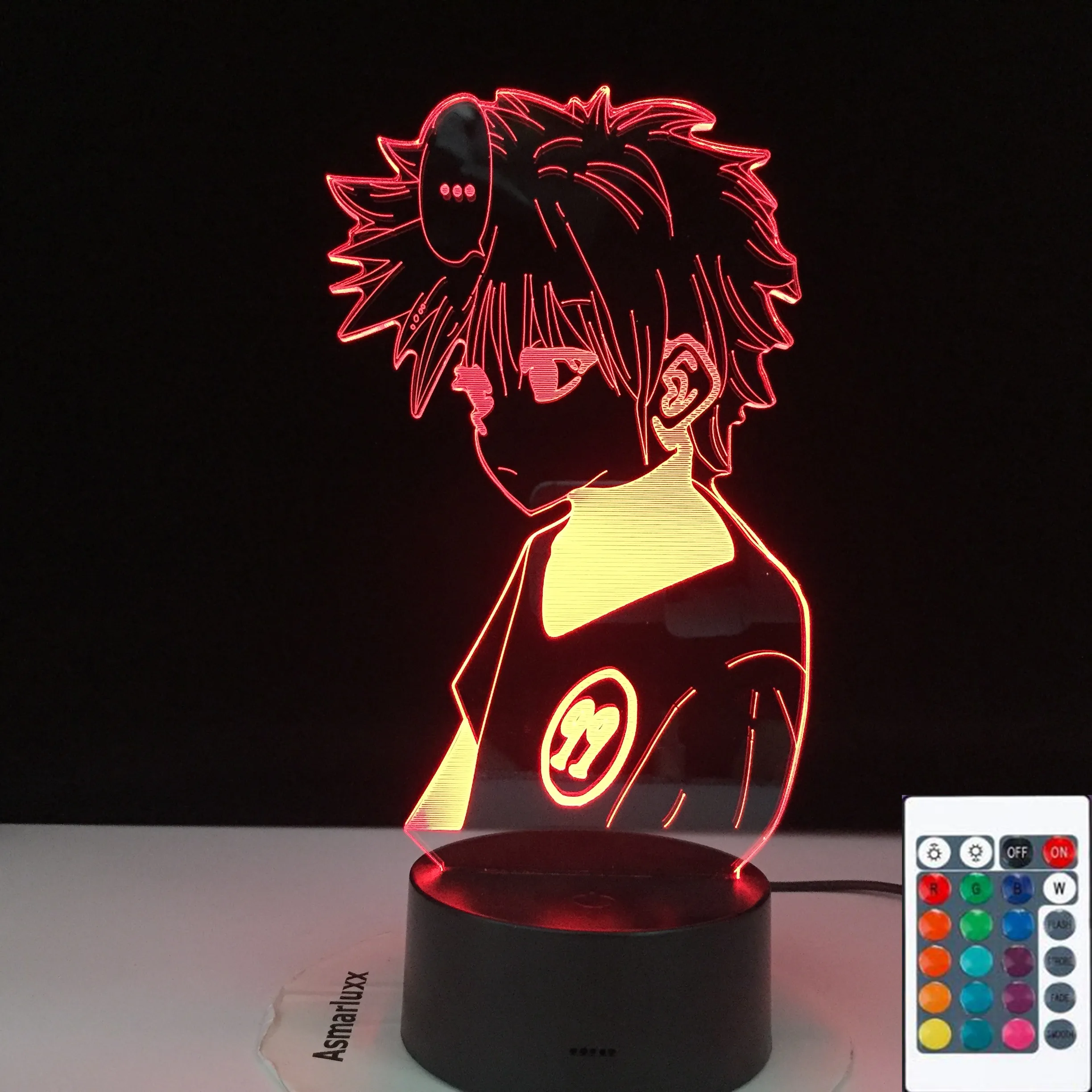 

Anime Hunter X Hunter Killua Zoldyck Figure Led Night Light Nightlight Color Changing Usb Battery Table 3d Lamp Gift for Kids